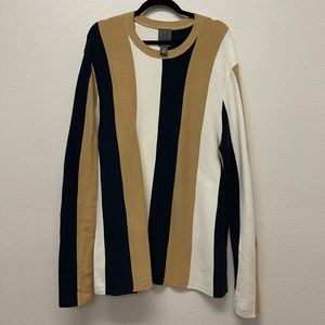 premium cotton stripped sweater